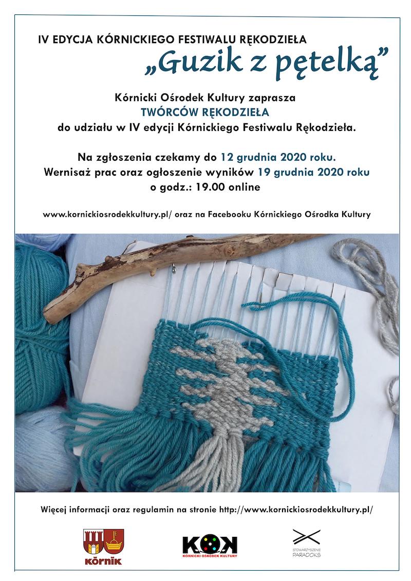 Plakat konkursu guzik z pętelką
