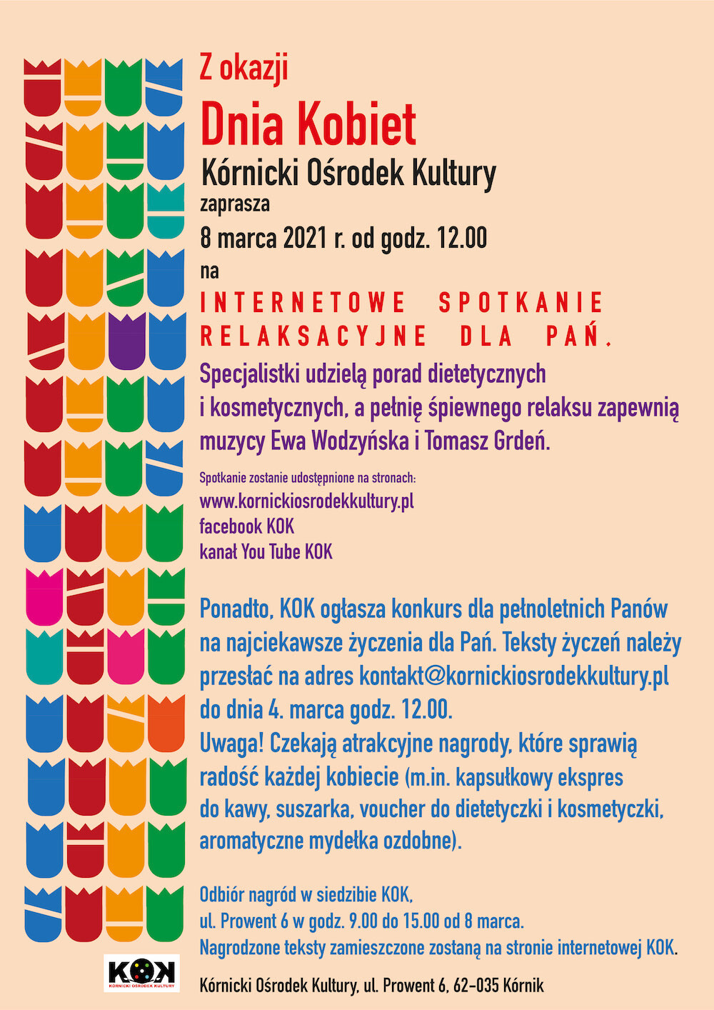 INTERNETOWE  SPOTKANIE RELAKSACYJNE  DLA  PAŃ.