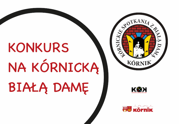 Logo w prawym górnym rogu. Poniżej loga miasta i instytucji KOK. 