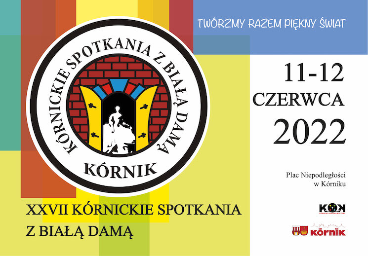Kolorowe logo Kórnickich Spotkań z Białą Damą