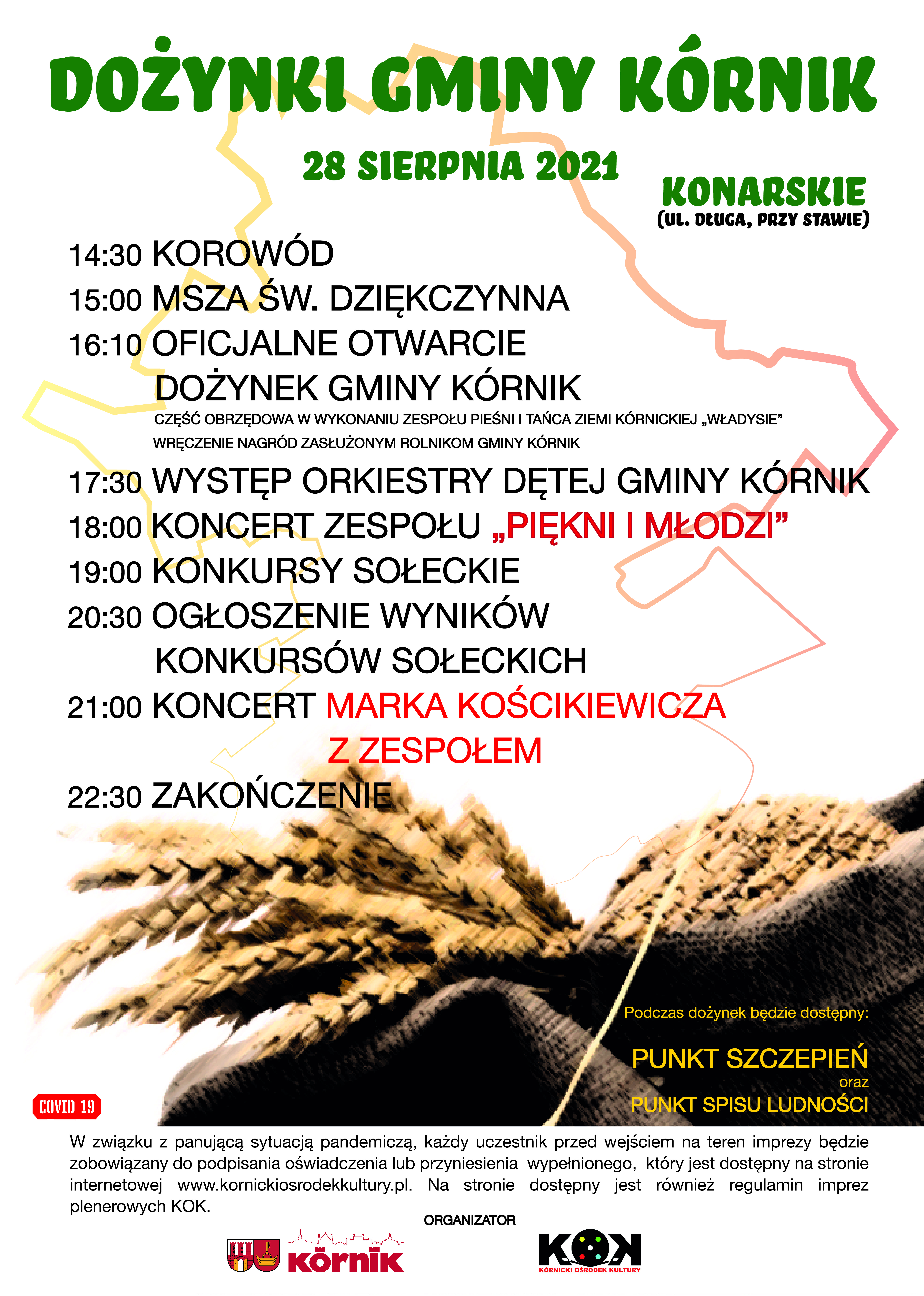 tekst na tle zbóż