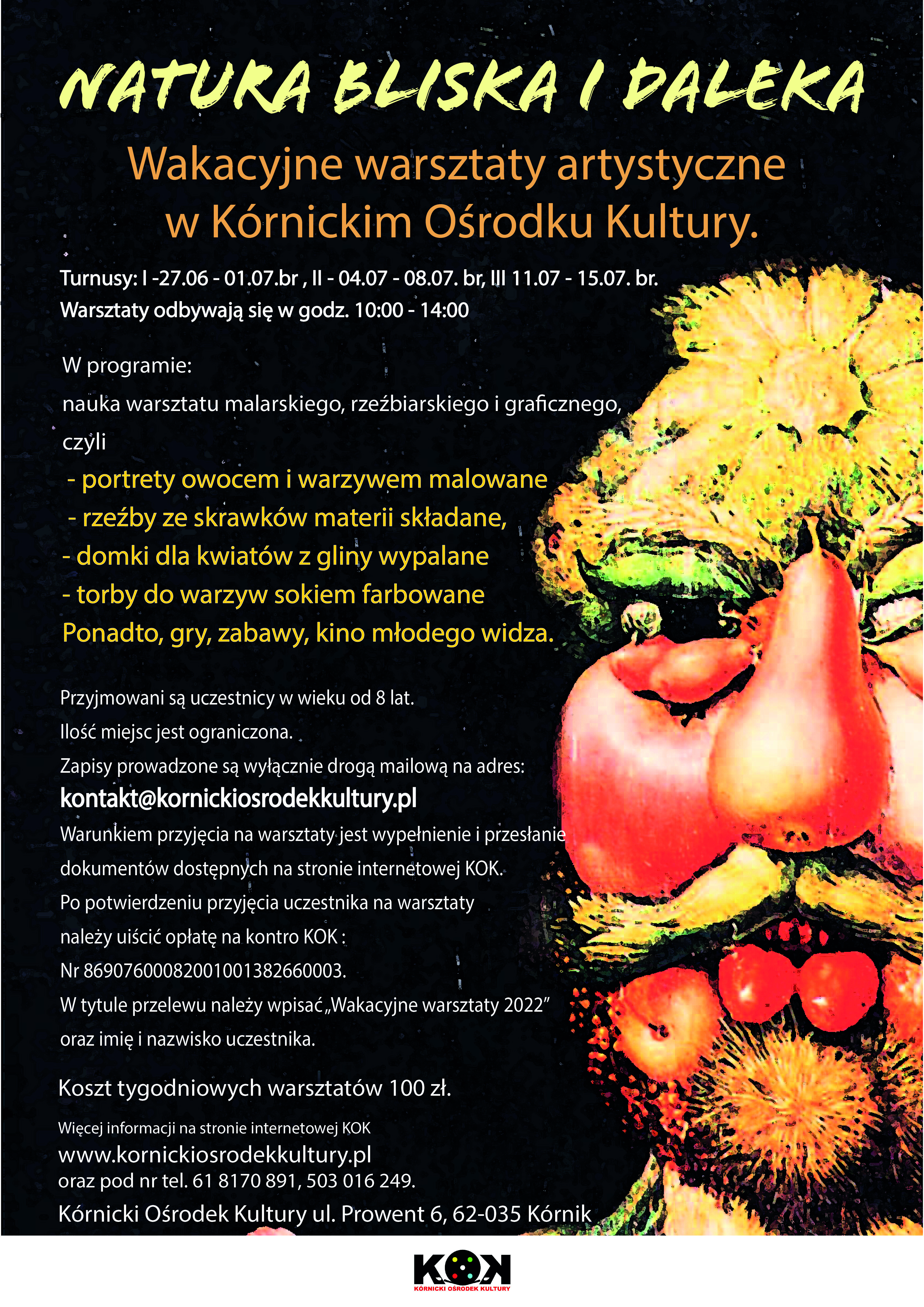 Tekst na czarnym tle