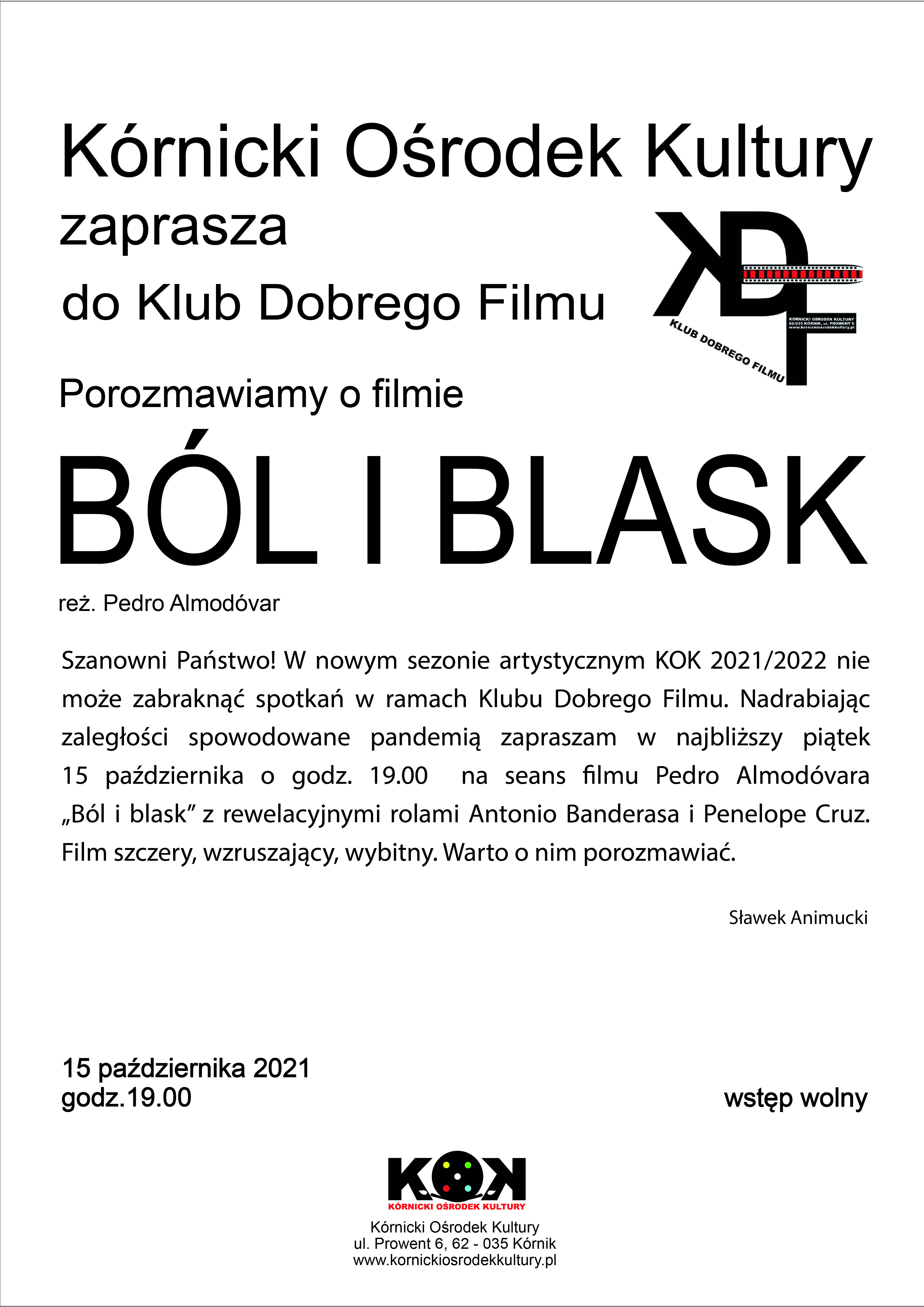 Czarno biały plakat z tekstem