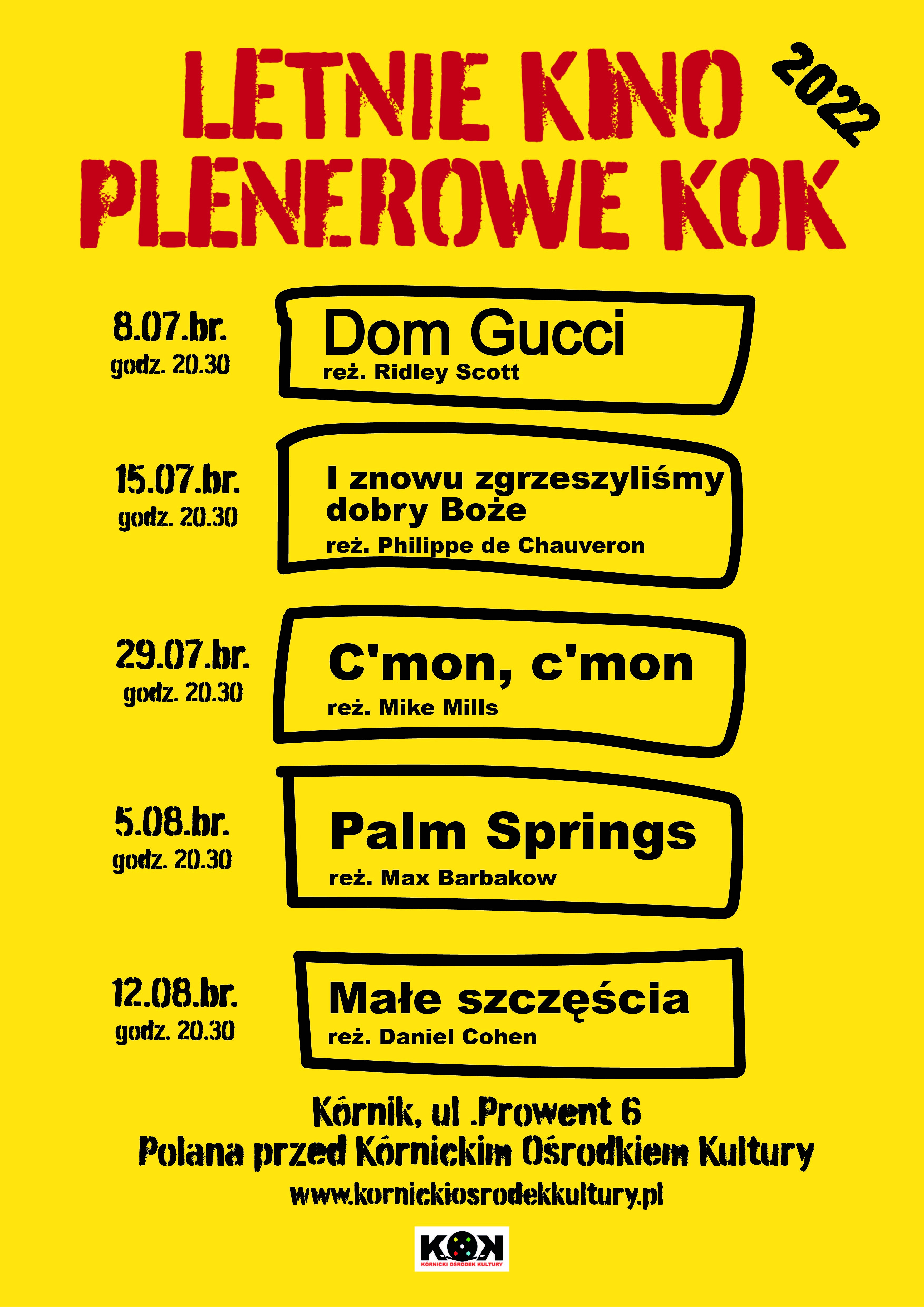 tekst na żółtym tle