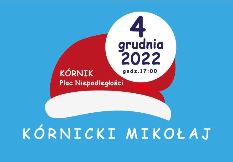 czapka mikołaja na niebieskim tle