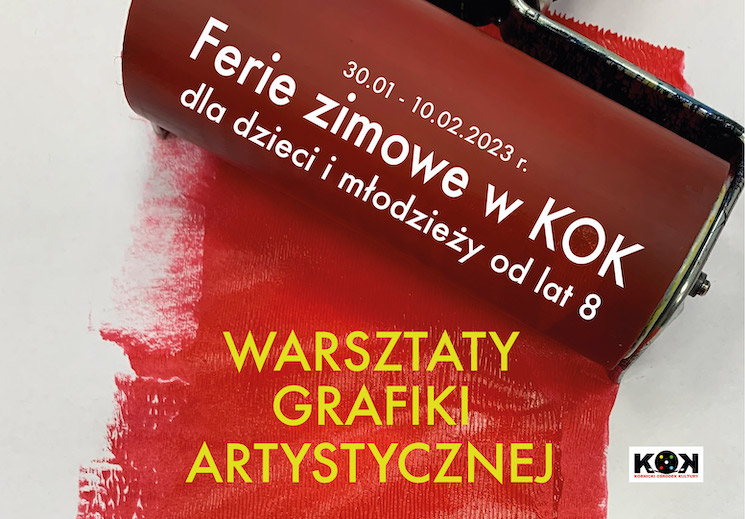 Tekst na czerwonym tle 