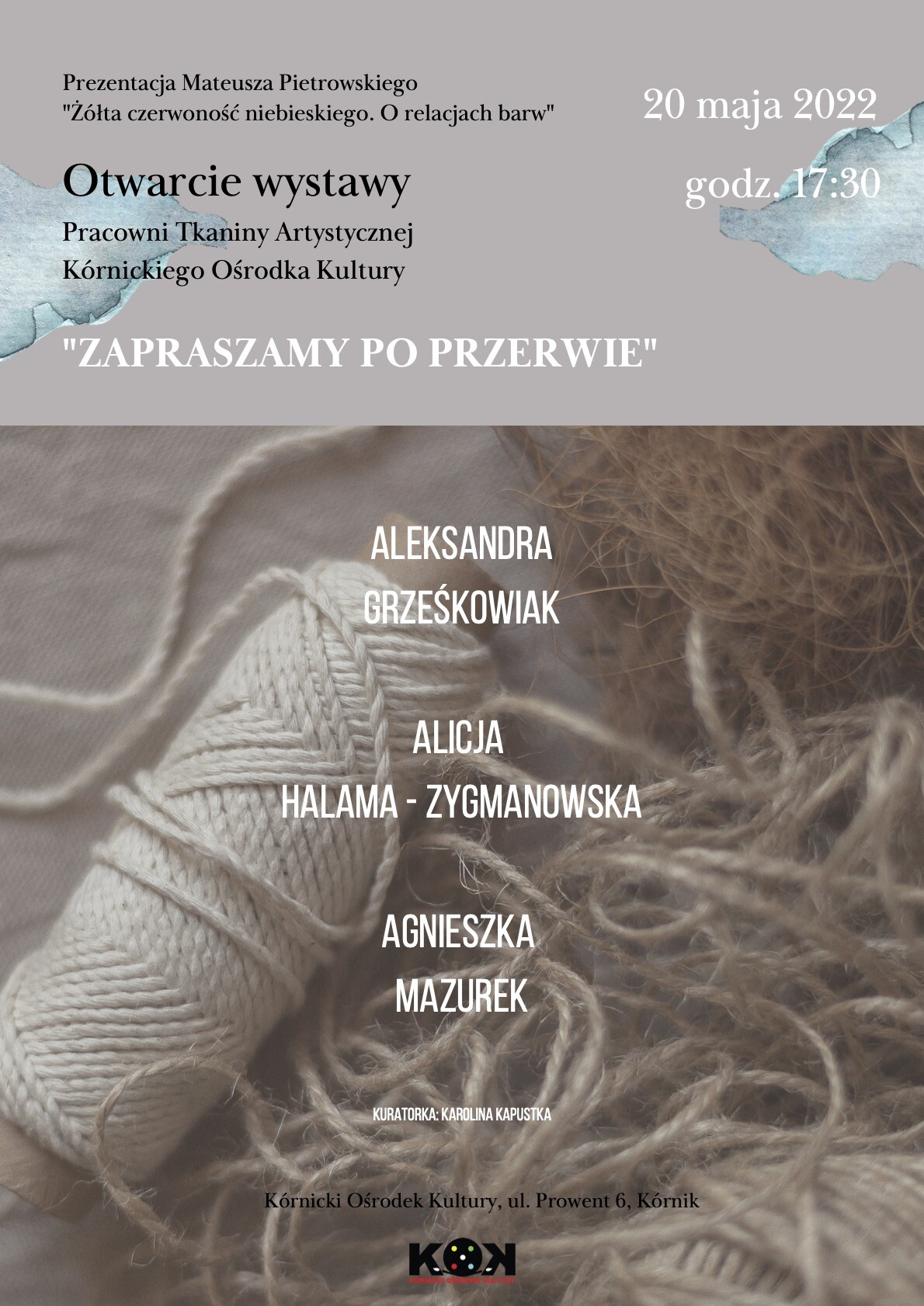 Tekst na kolorowym tle