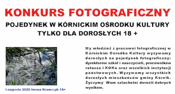 Plakat z tekstem