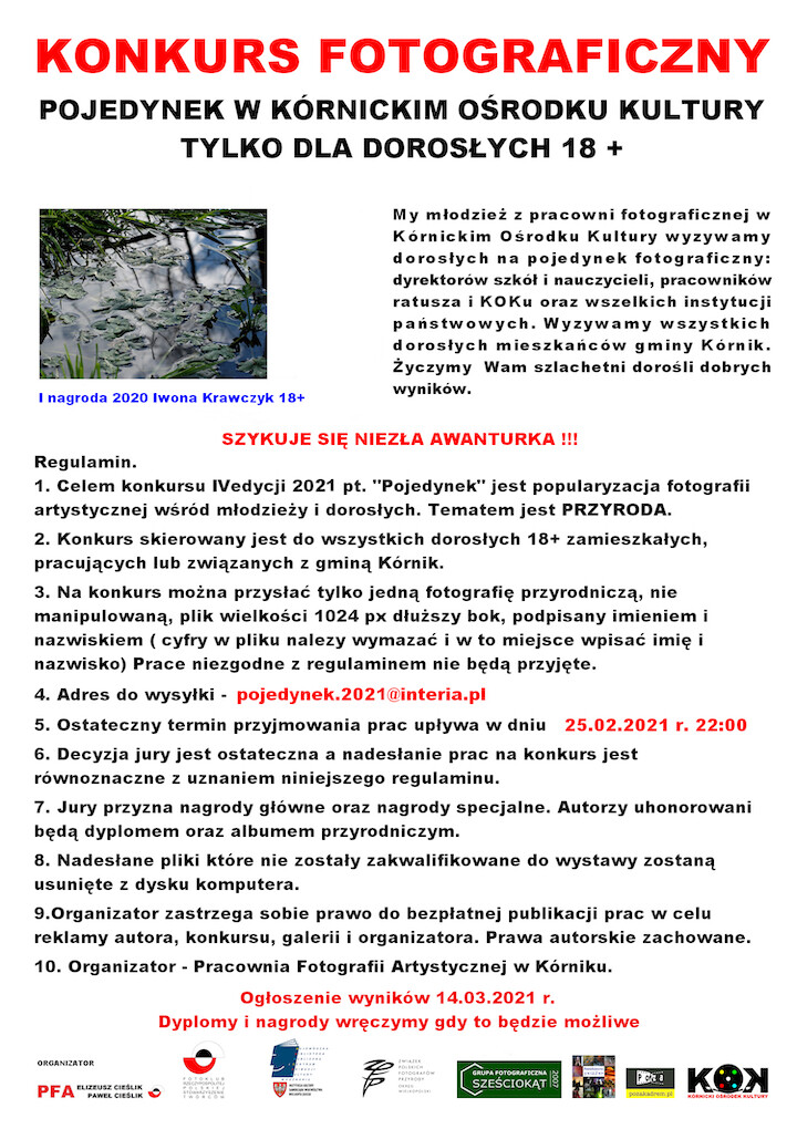 Plakat z tekstem